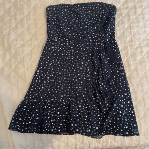 Revolve Navy dress with silver stars